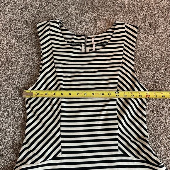 Free People black and white striped mini a-line dress size L - Picture 11 of 12
